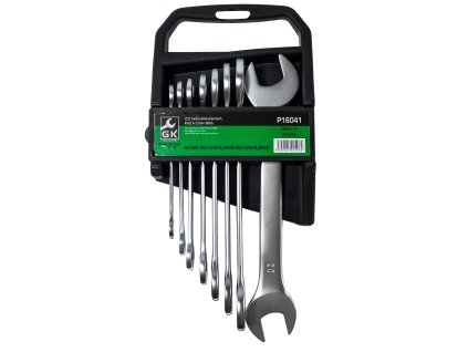 Súprava plochých kľúčov (matný chróm) (12ks) GK TOOLS 6-32 mm