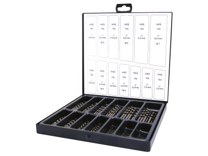 Súprava vrtákov do kovu HSS-R RUKO o 10 x 1-6 mm/10 x 3,3-4,2 mm (130ks)