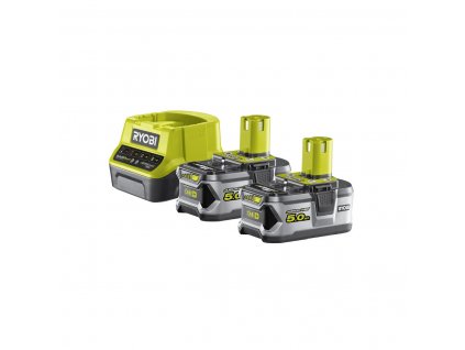 Startovací sada Ryobi RC18120-250 ONE+ (akumulátor Li-ion 2x5Ah/18V + nabíječka)