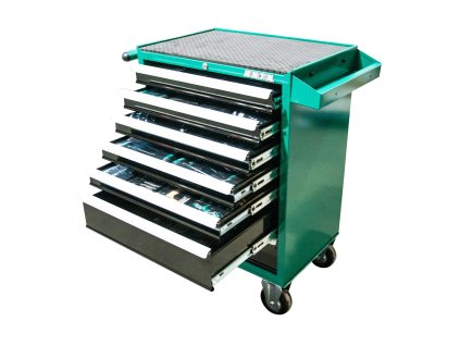 Vybavený kovový montážny vozík 215 dielov 677 x 459 x 1000 mm HONITON HA230-104
