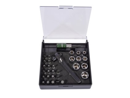 Sada hlavic a bitů 1/4" (31 ks) HONITON