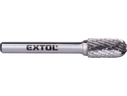 Karbidová fréza EXTOL INDUSTRIAL valcová s guľovým ozubením o 10x20 mm - stopka 6 mm (stredný sek)