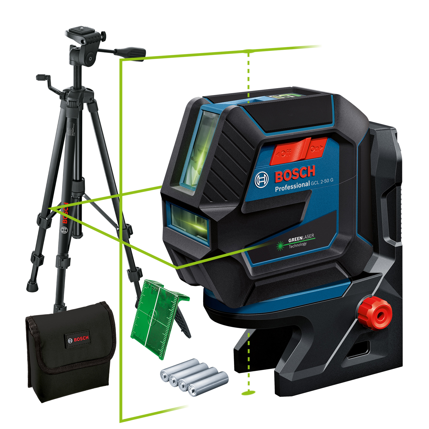 BOSCH GCL 2-50 G s olovnicí + stativ 0 601 066 M01