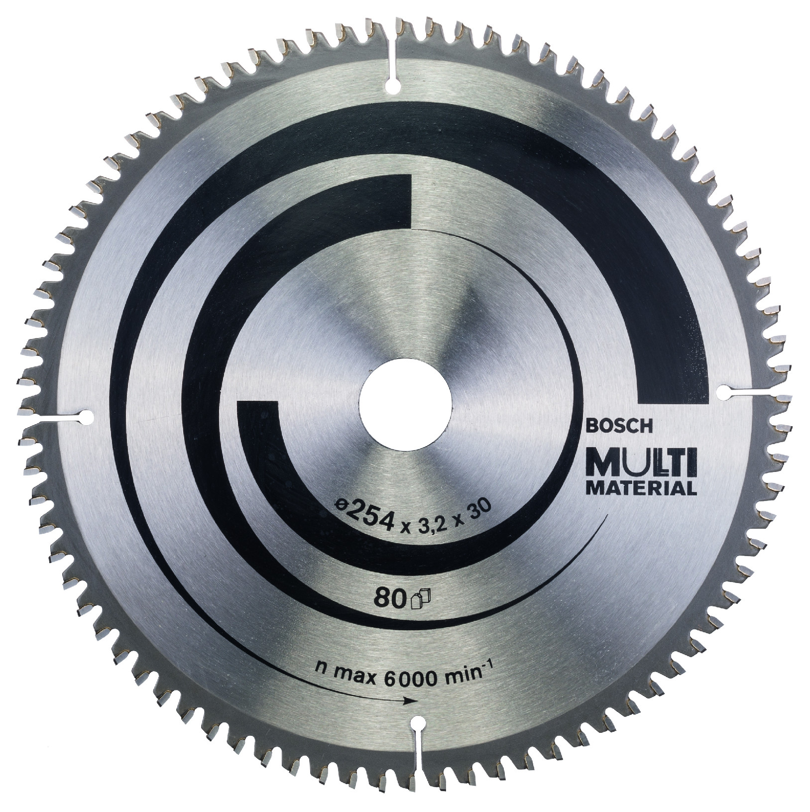 Bosch 2608640451 Pilový kotouč Multi Material 254 x 30 x 3,2 mm, 96 Dostupné varianty: Pilový kotouč – Bosch Multi Material 254 x 30 x 3,2 mm/60z.