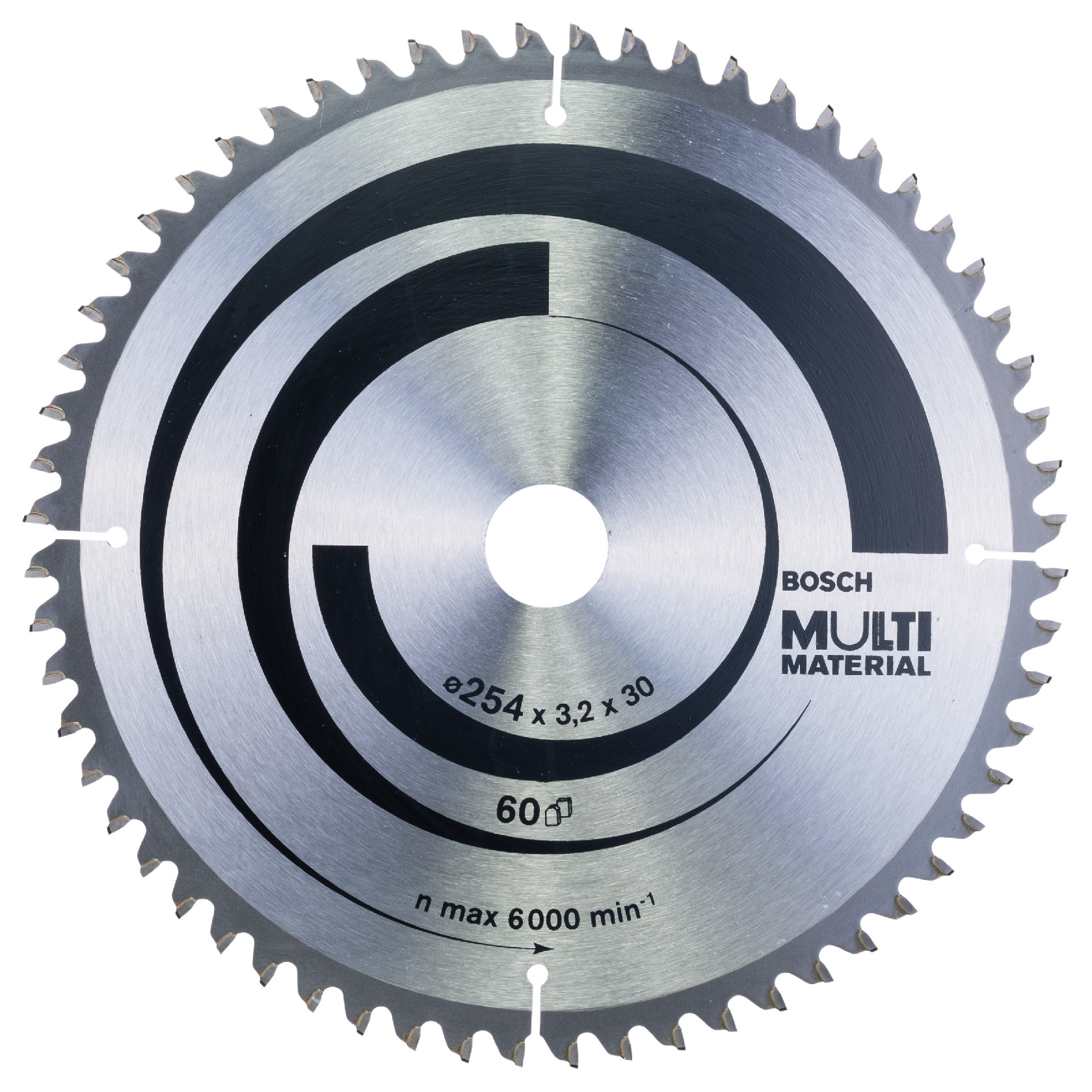 Bosch 2608640451 Pilový kotouč Multi Material 254 x 30 x 3,2 mm, 96 Dostupné varianty: Pilový kotouč - Bosch Multi Material 254 x 30 x 3,2 mm/60z.