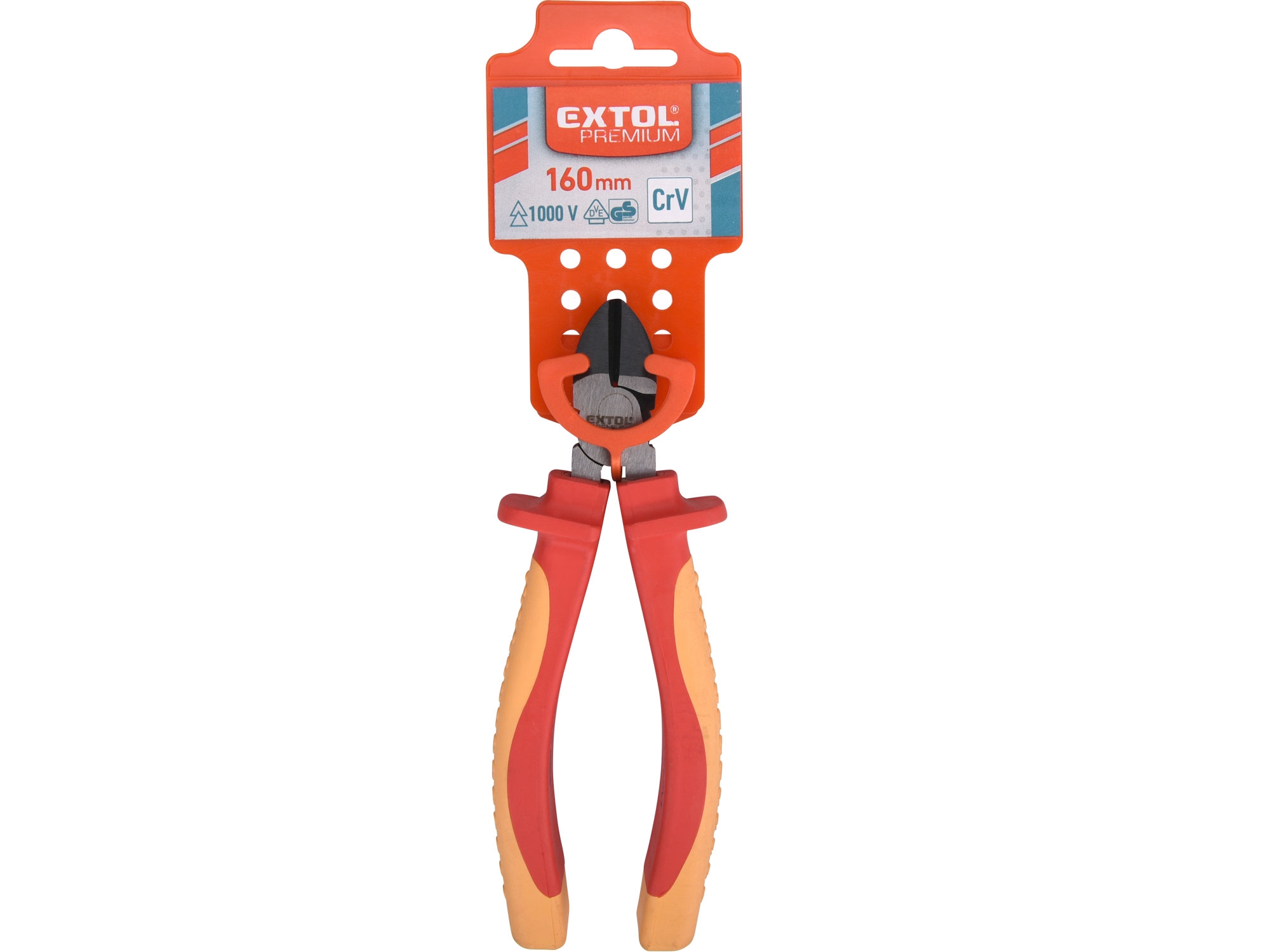 Extol premium Kleště 8813175 půlkulaté přímé 160mm s izolací VDE do 1000V