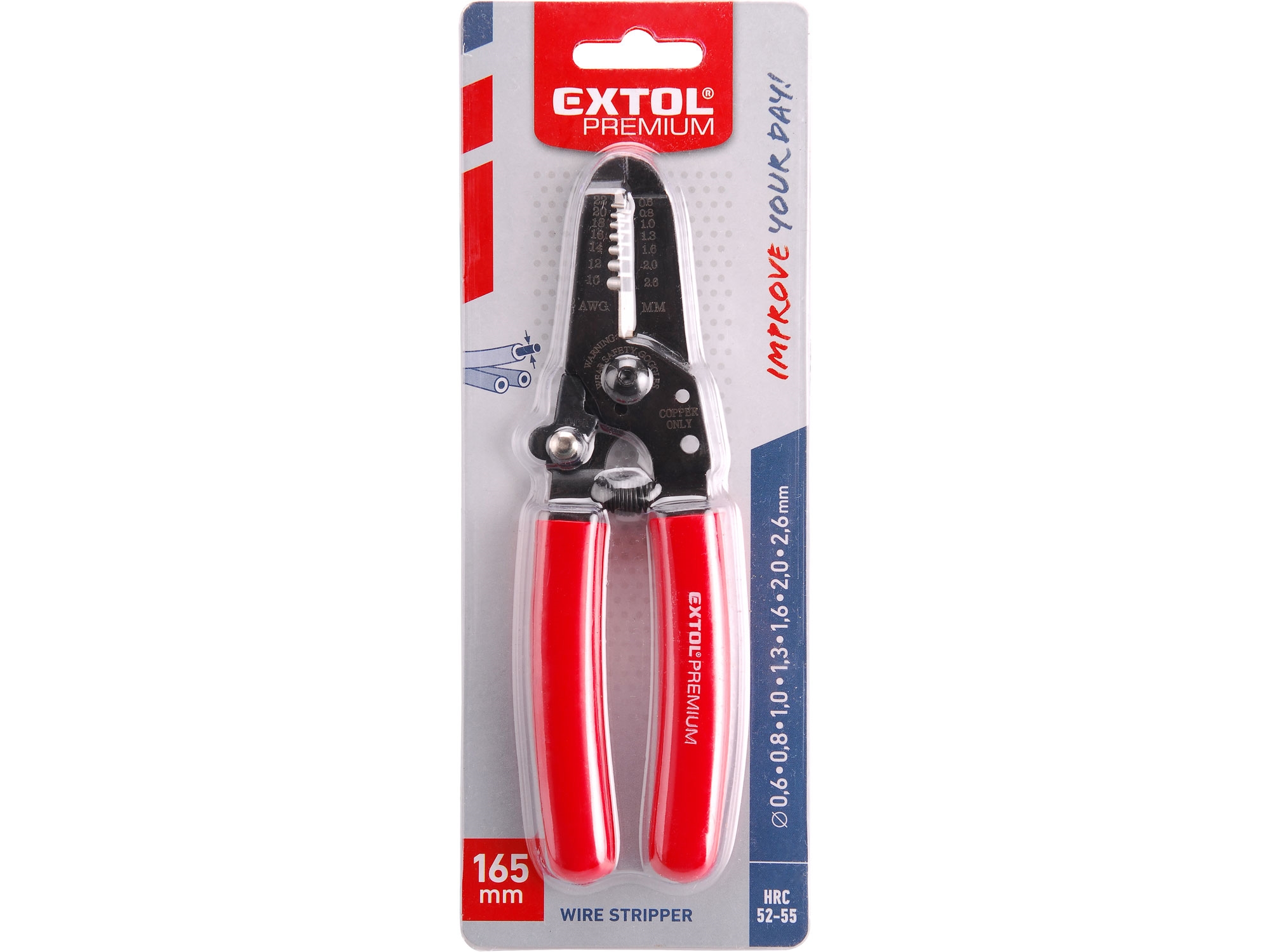 Odizolávací a štípací kleště vodiče 165 mm EXTOL PREMIUM