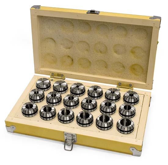 OPTIMUM Kleštiny ER32, 3 – 20 mm, 18 ks