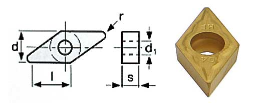 OPTIMUM Břitové destičky D/55°, 5 ks 3441166