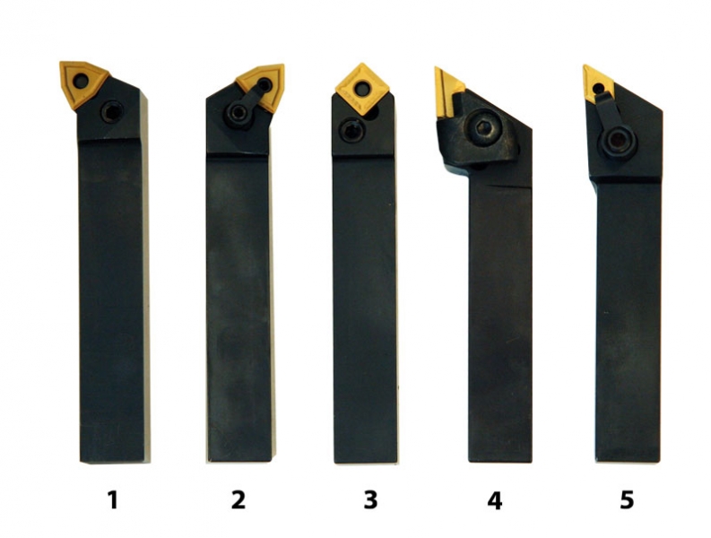 Optimum 3441670 Soustružnické nože HM 20 mm, sada - 5 ks