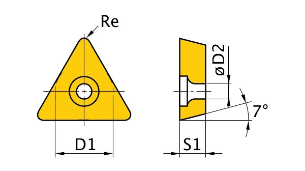 OPTIMUM Břitové destičky T/60°, 5 ks 3441760