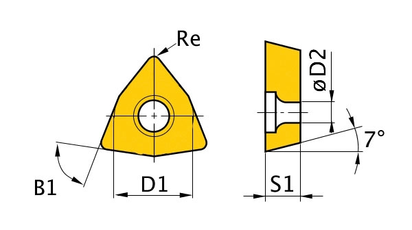 OPTIMUM Břitové destičky W/80°, 5 ks 3441759
