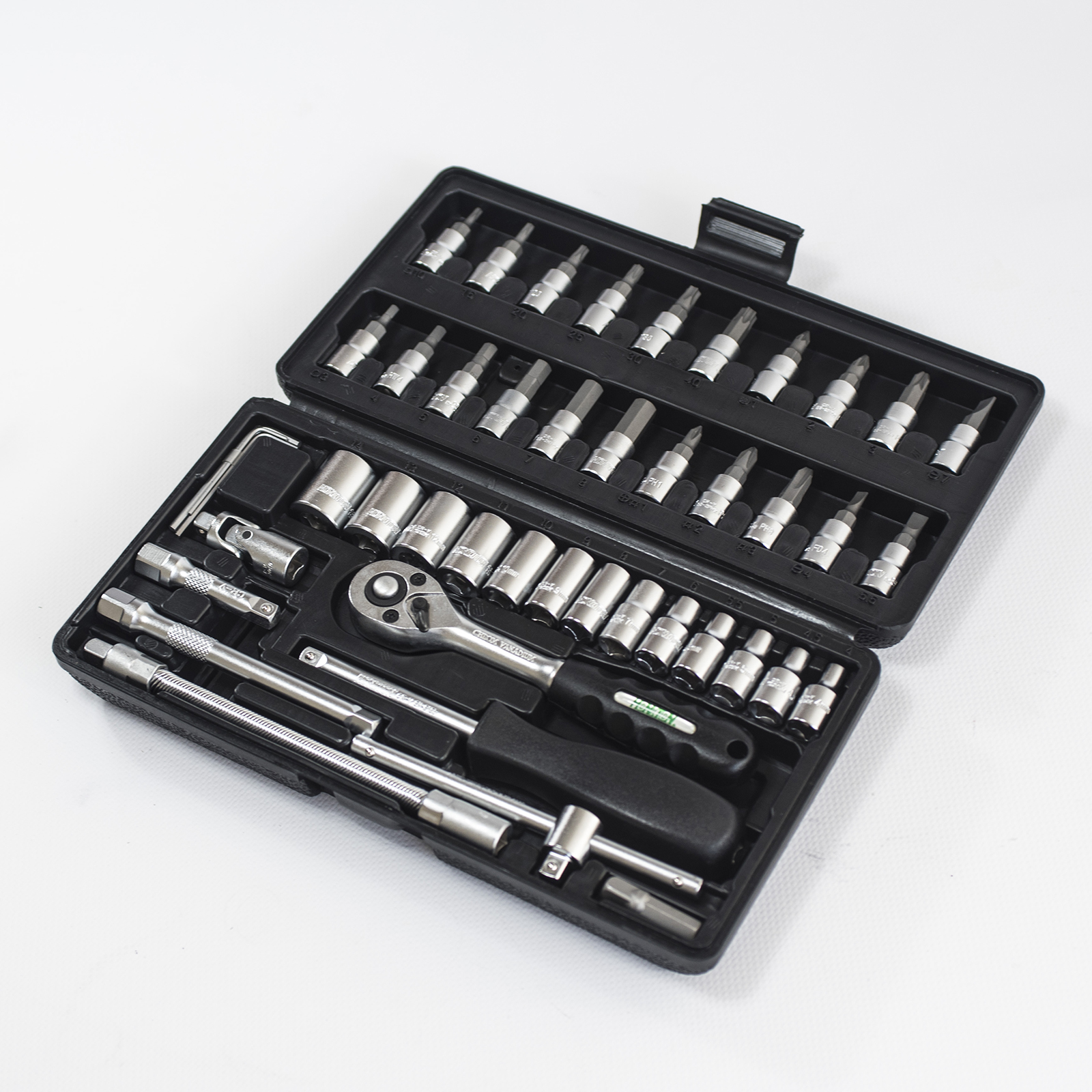 Sada hlavic HONITON 1/4″ 46dílů