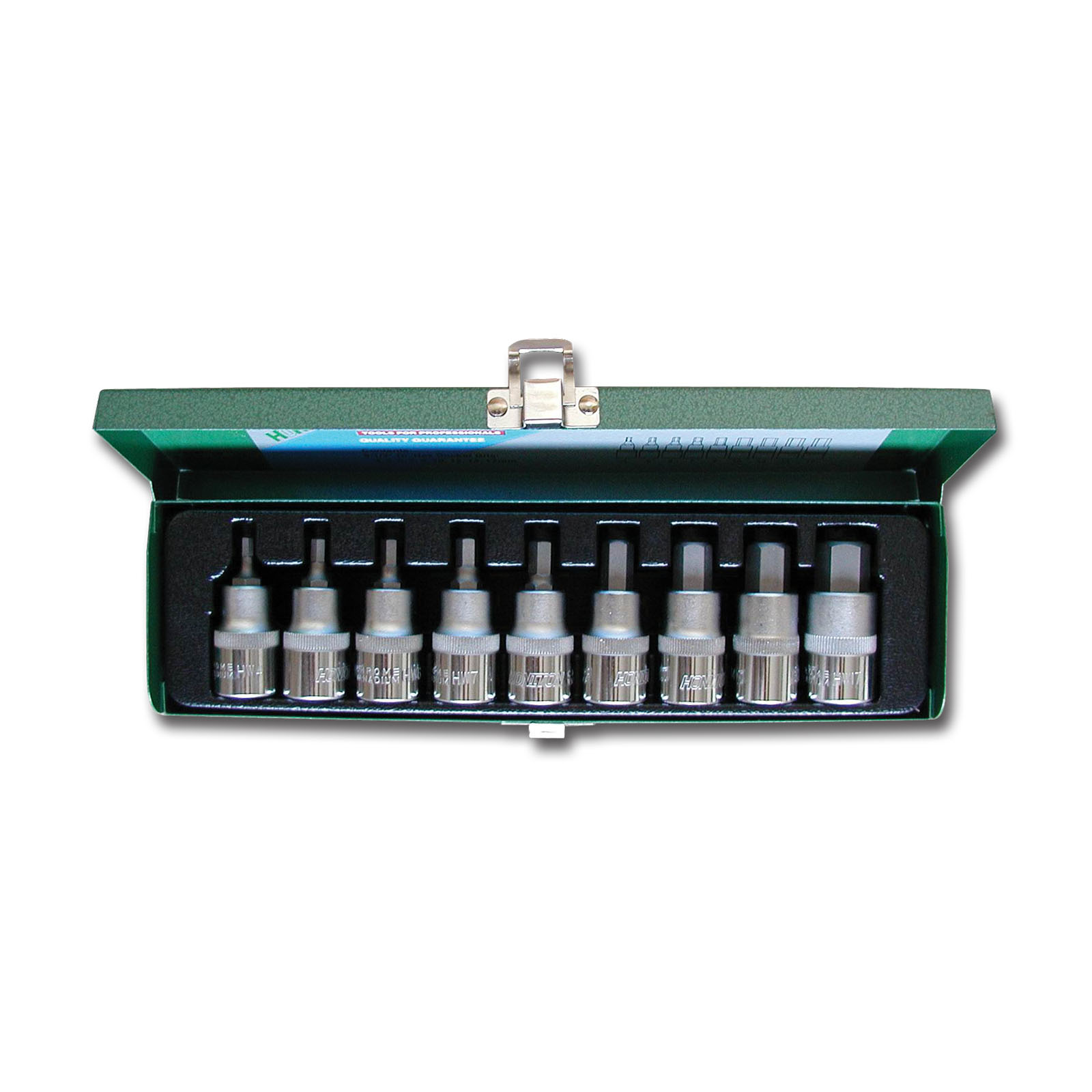 HONITON H4008 sada hlavic imbus 4-17mm 1/2” 9dílů