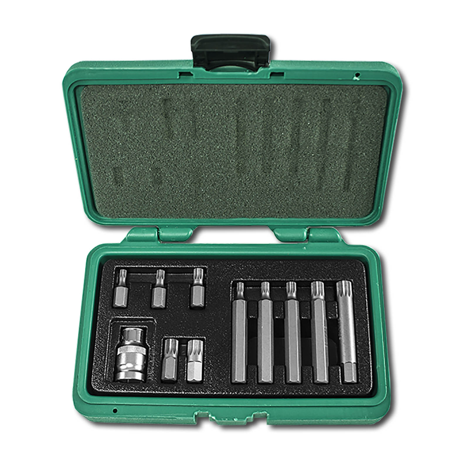 Sada HONITON 1/2" bitů XZN M5-M12, 10mm 11dílu
