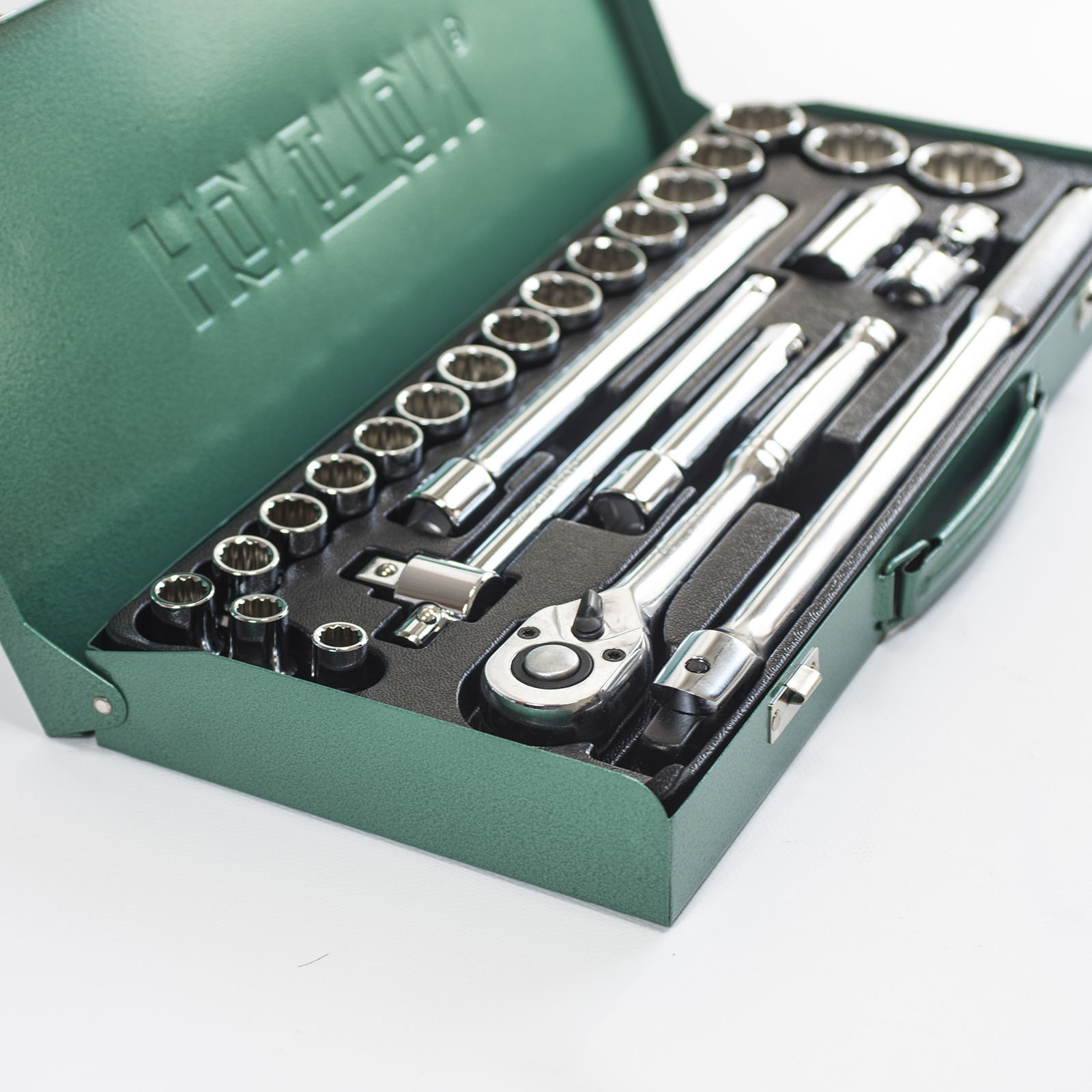 Sada hlavic HONITON 12ti-hran 1/2″ 25 dílů