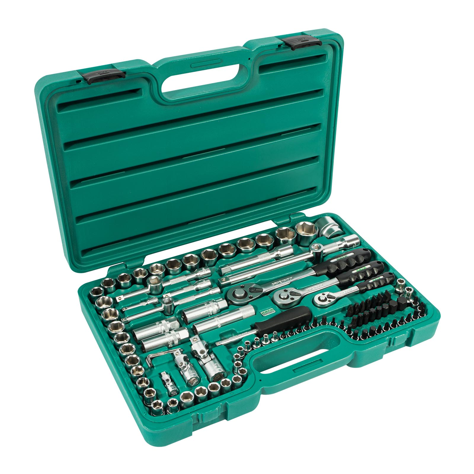 Sada hlavic HONITON 1/4″-3/8″-1/2″ 99 dílů