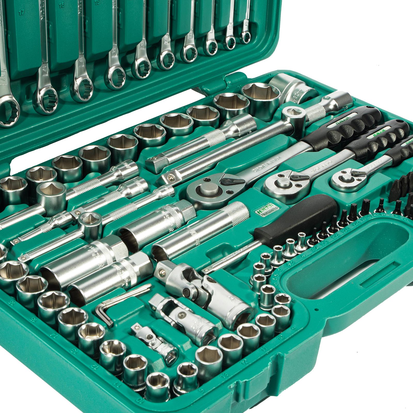 Sada hlavic HONITON 1/4"-3/8"-1/2" 99 dílů (obrázek 3)