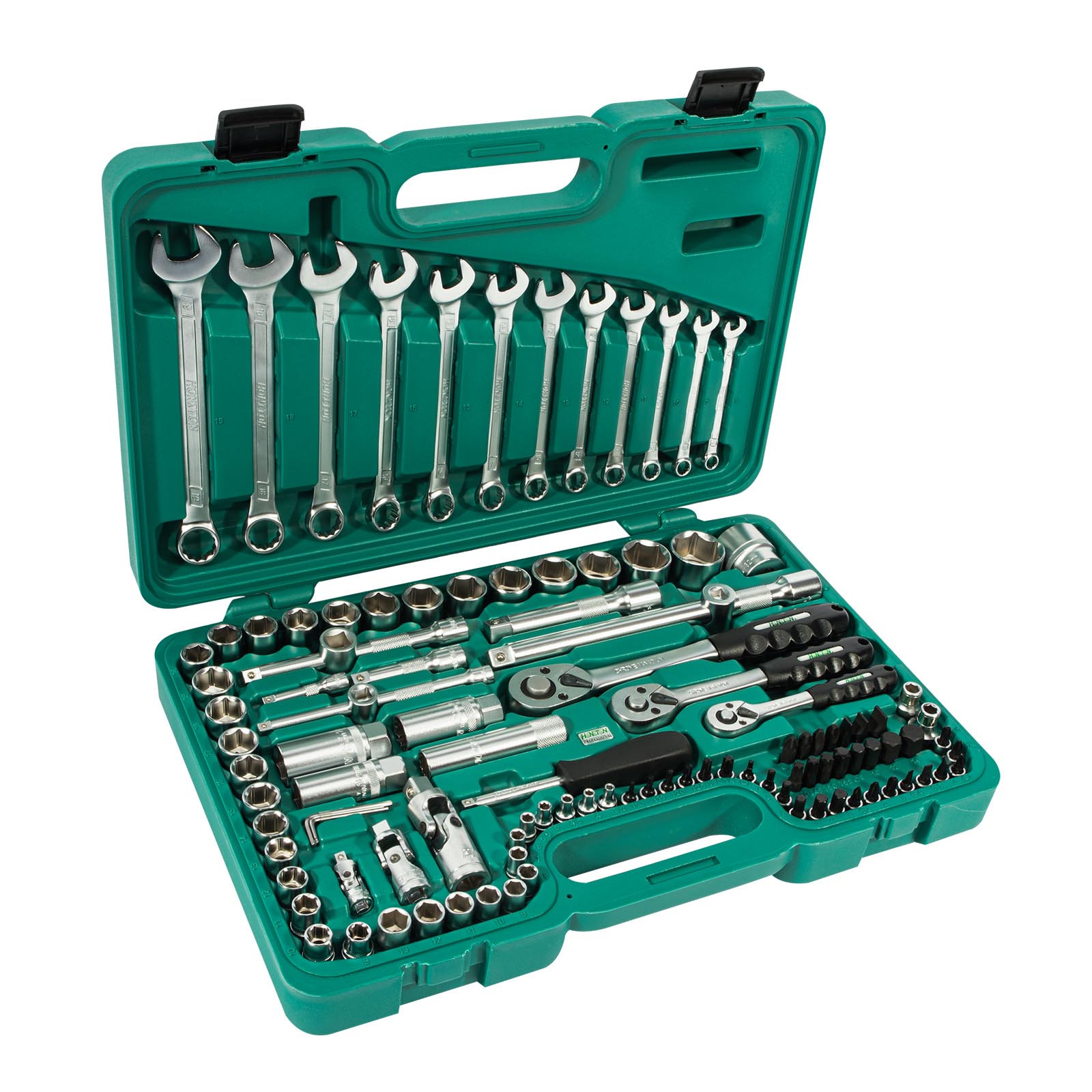 Sada hlavic HONITON 1/4″-3/8″-1/2″ 111 dílů