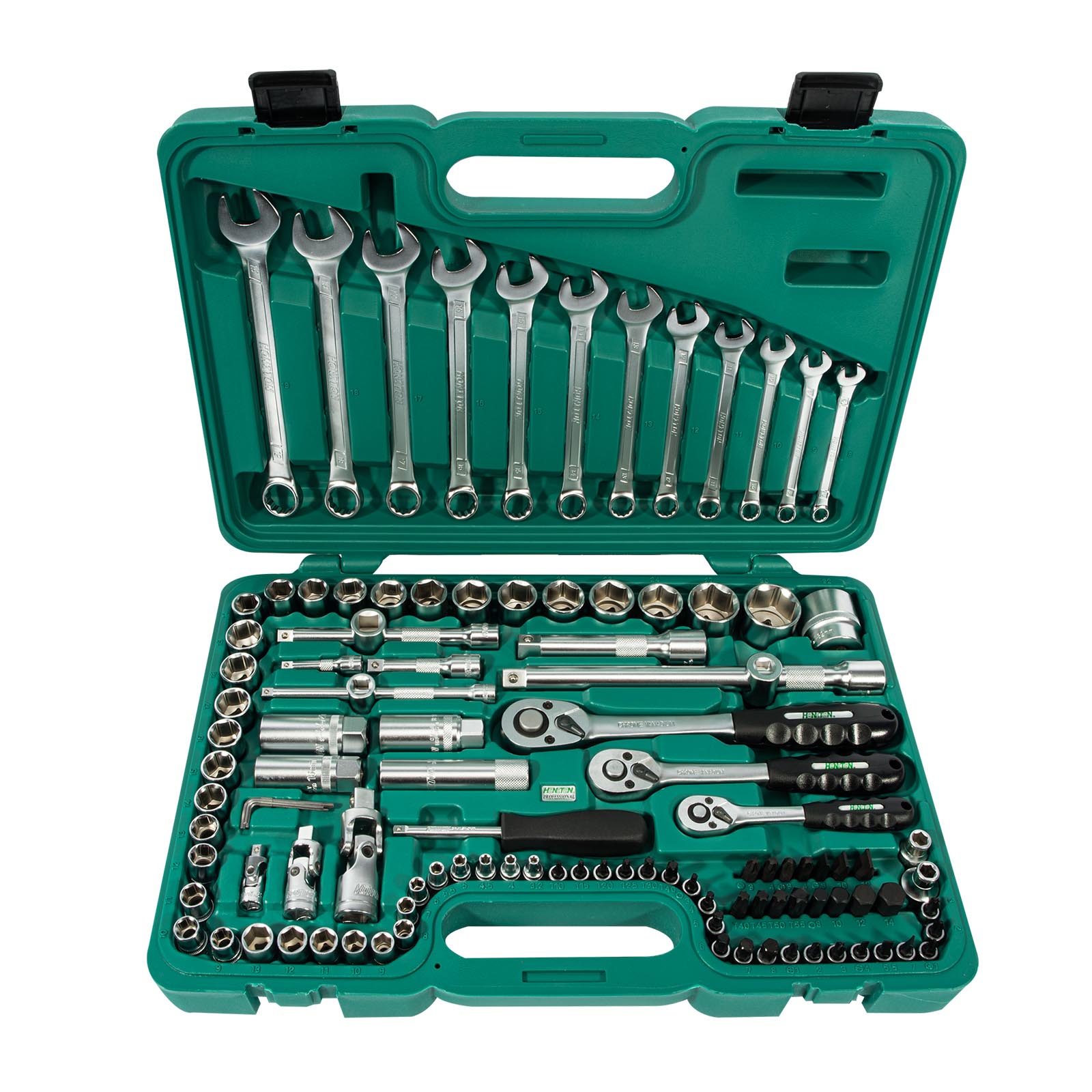 Sada hlavic HONITON 1/4"-3/8"-1/2" 111 dílů