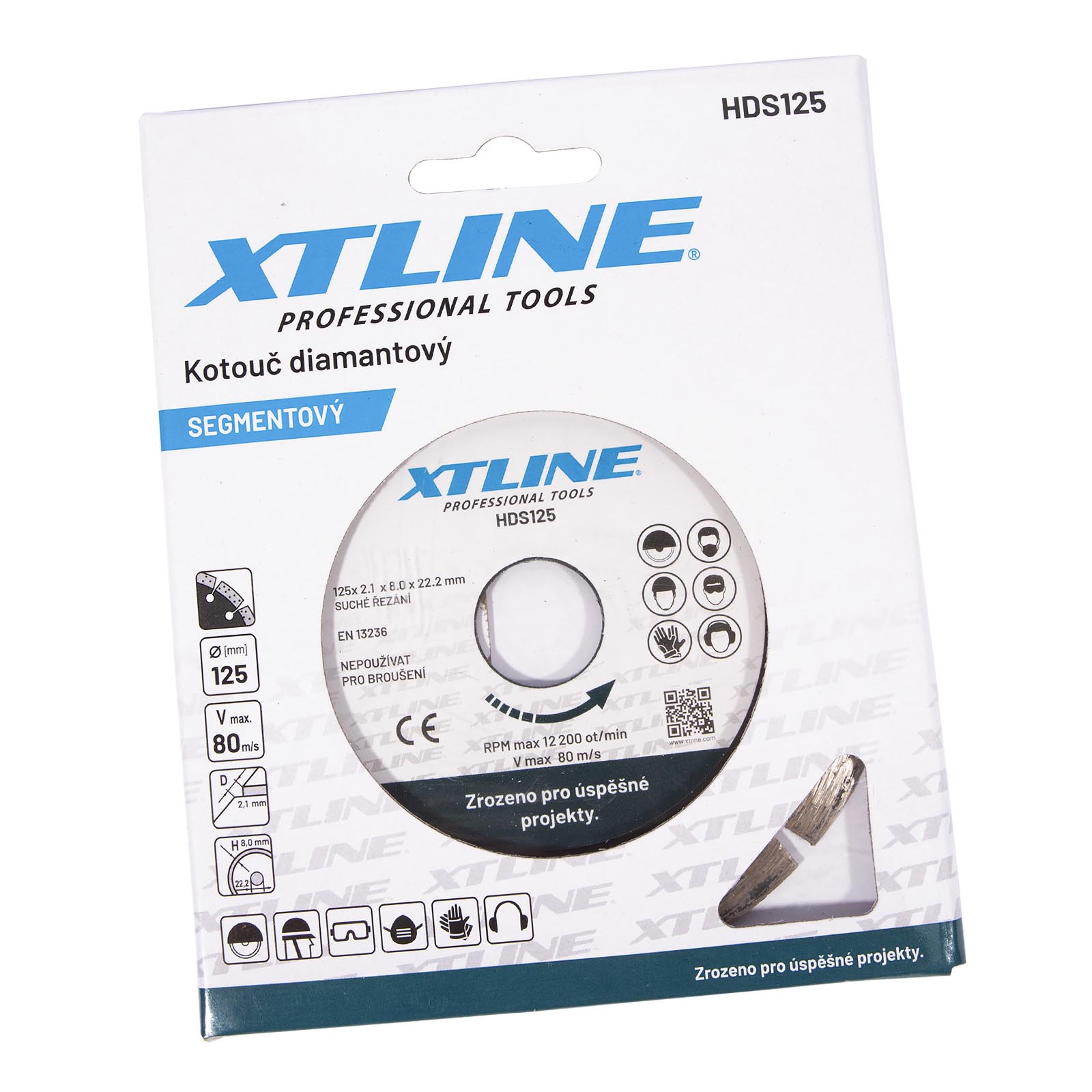 Diamantový segmentový řezný kotouč XTline ø 115×22,2 mm