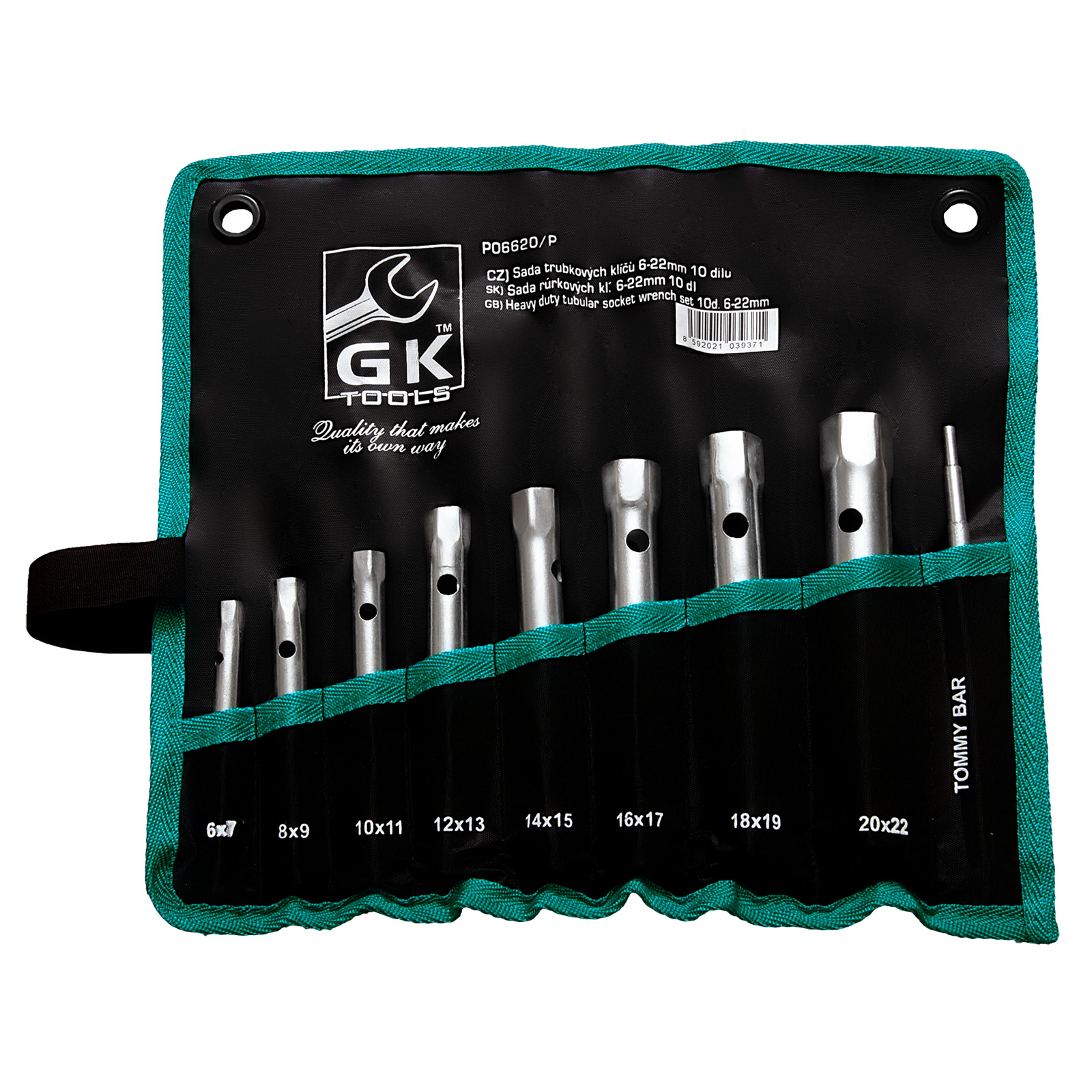 Sada trubkových klíčů (10 ks) 6-22 mm GK TOOLS
