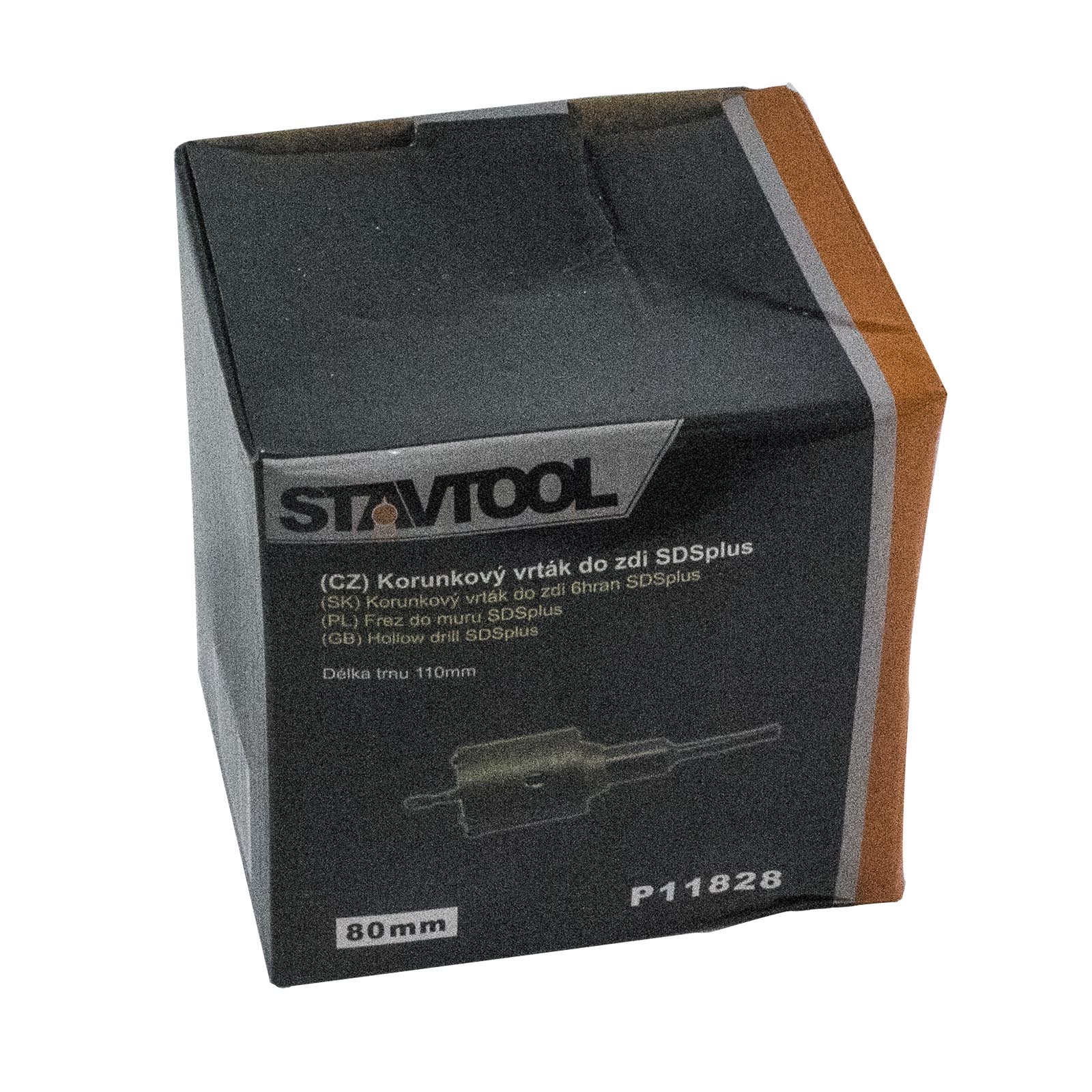 Korunkový vrták do zdi SDS plus Stavtool Dostupné varianty: Korunkový vrták do zdi SDS plus ø 100/100 mm Stavtool