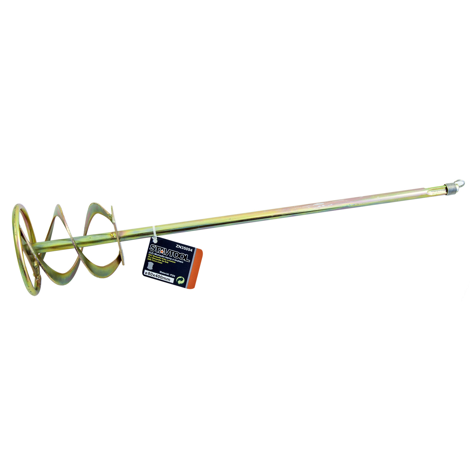 STAVTOOL míchací metla s kruhem Zn SDS+ 80x400mm