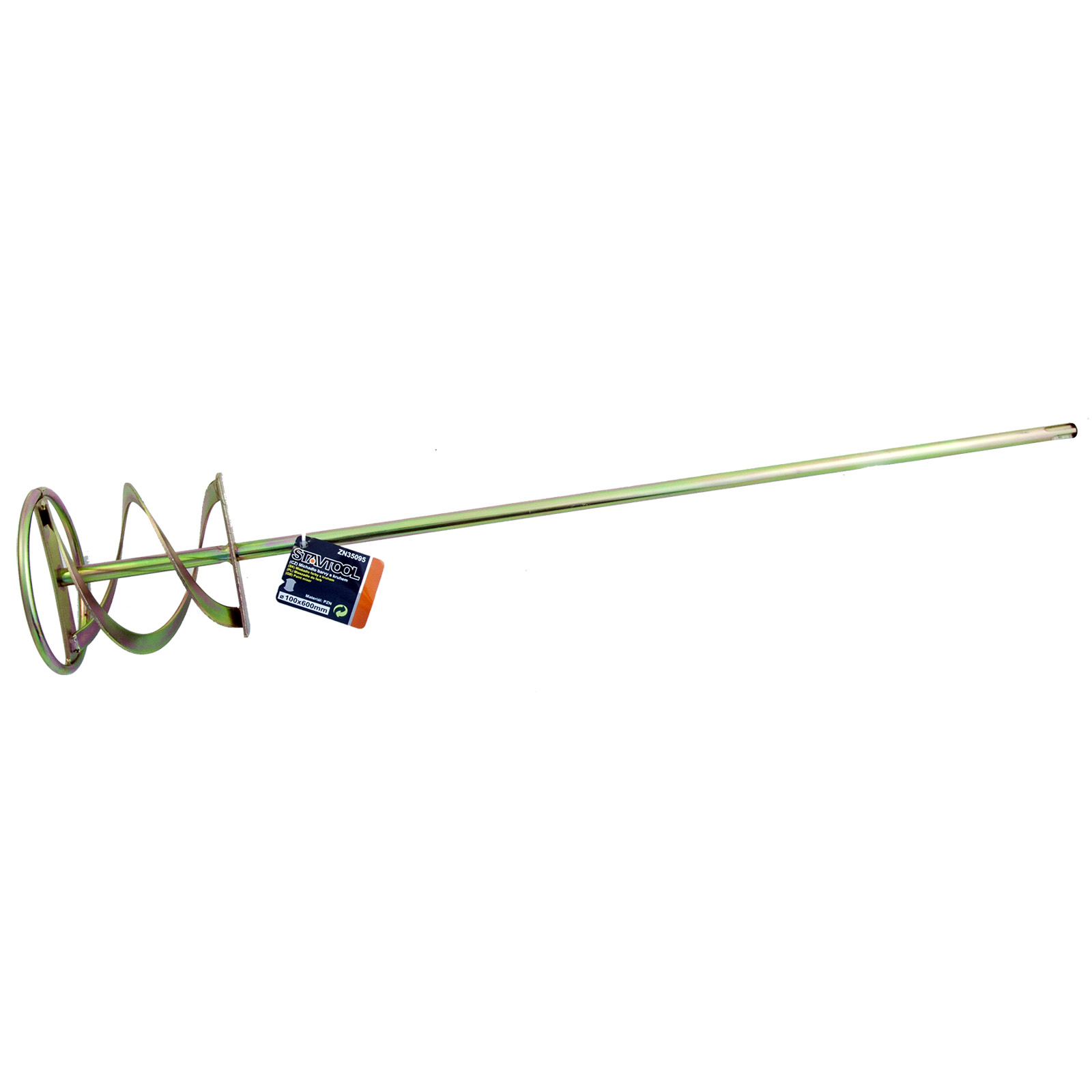 STAVTOOL Míchací metla s kruhem Zn 100x600 mm SDS+