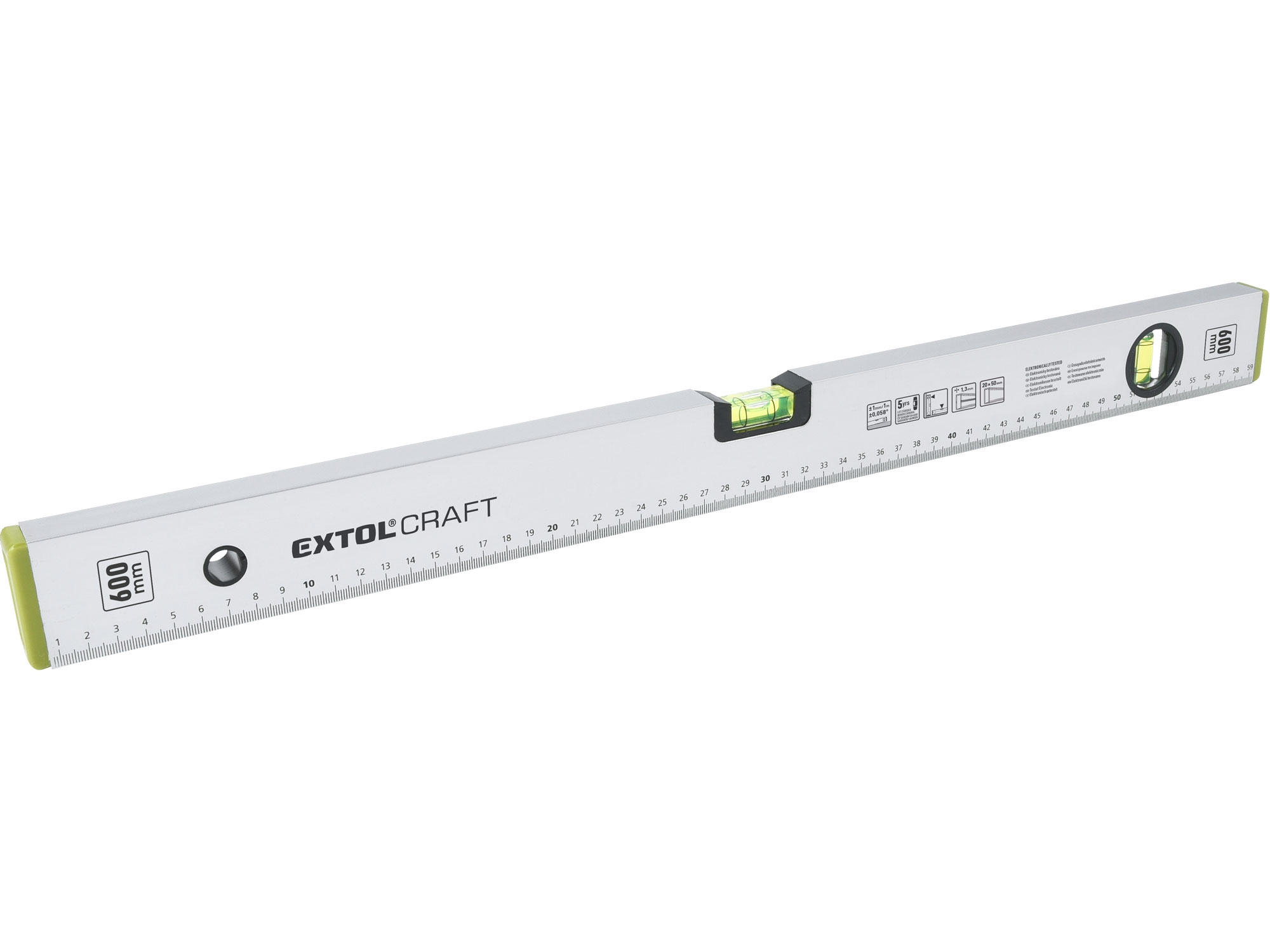 Vodováha kovová, 600mm, EXTOL CRAFT