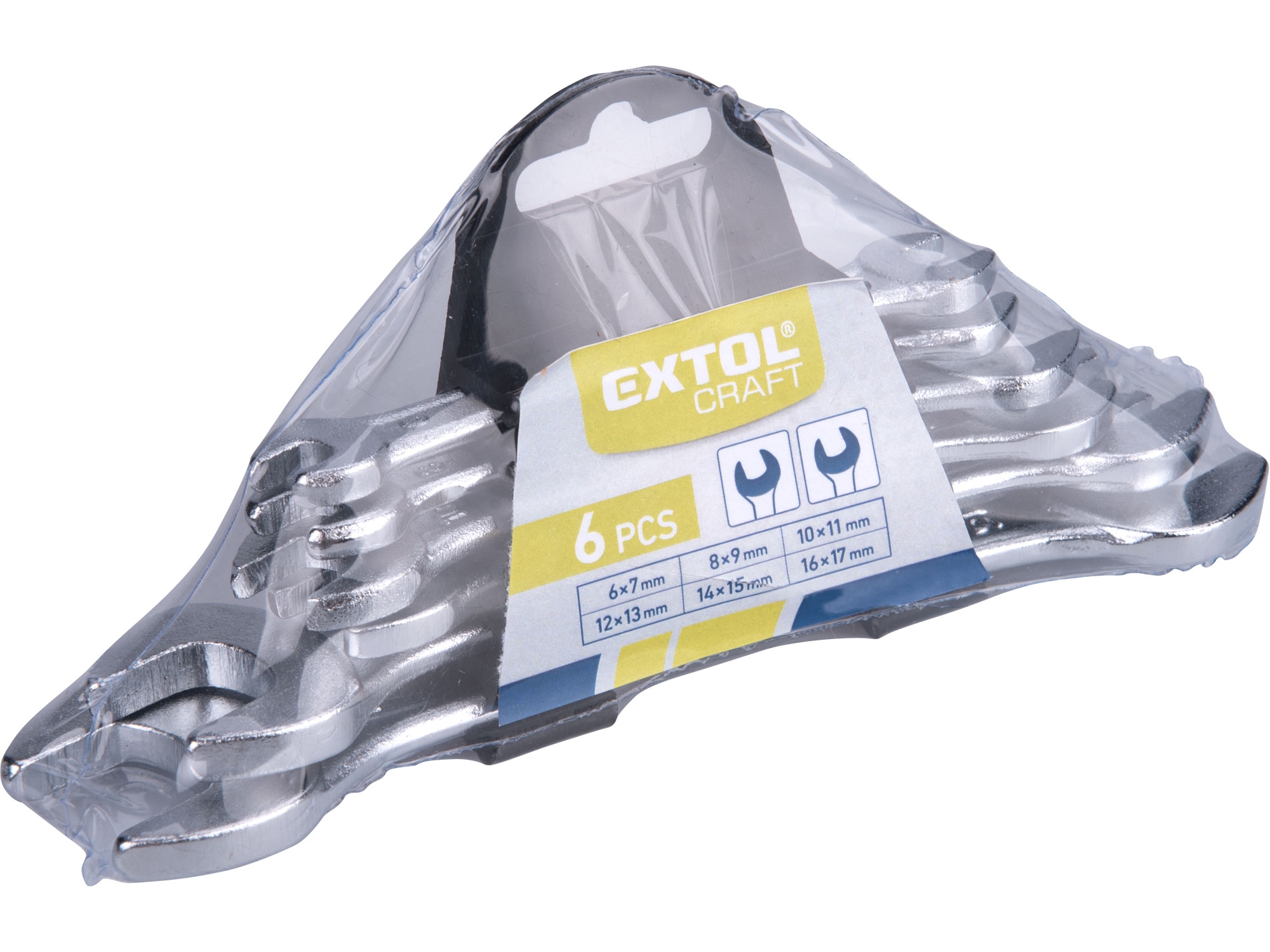 Sada plochých klíčů (6ks) EXTOL CRAFT 6-22 mm