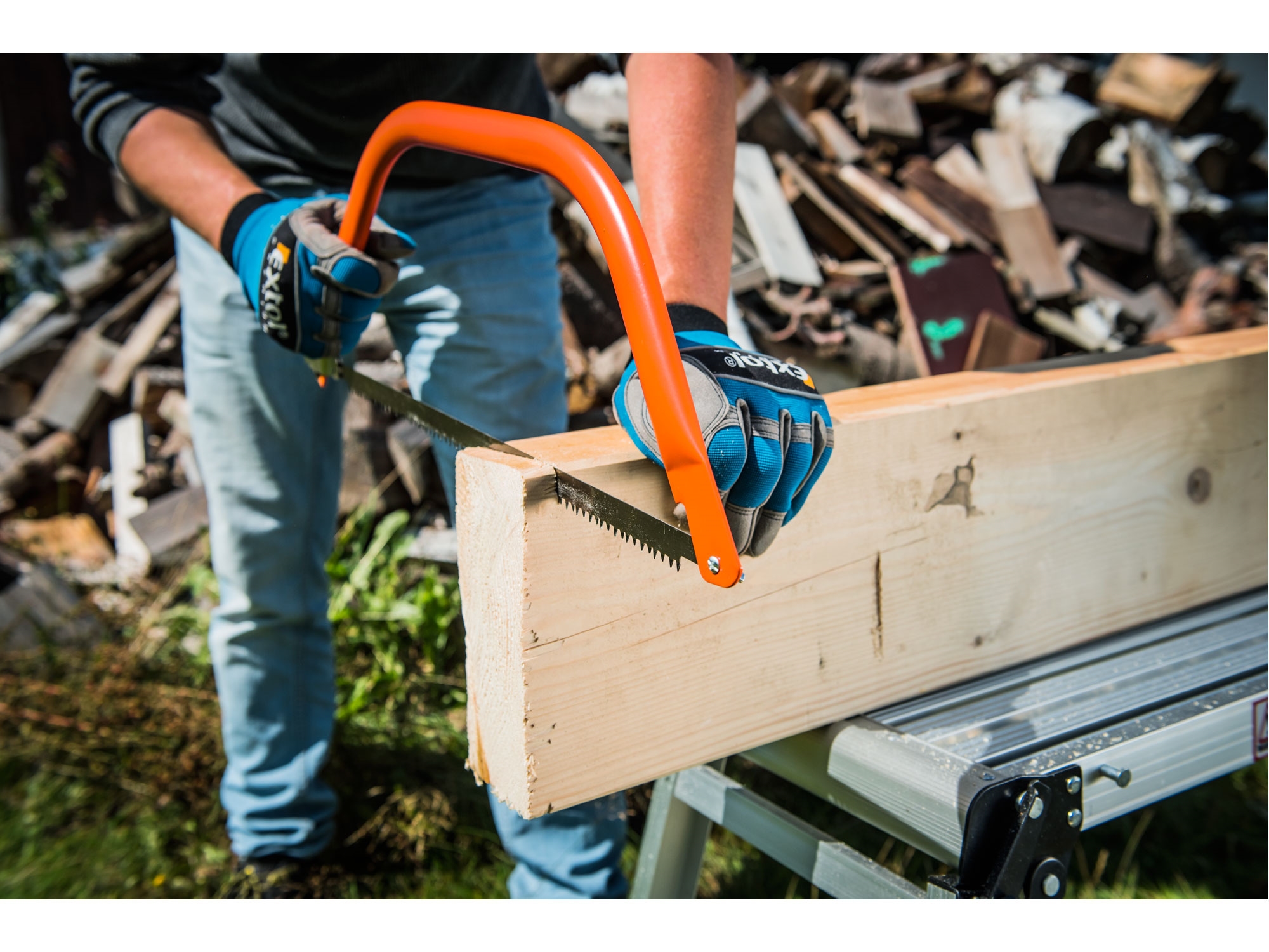 Oblouková pila na dřevo 914 mm/36″ EXTOL PREMIUM