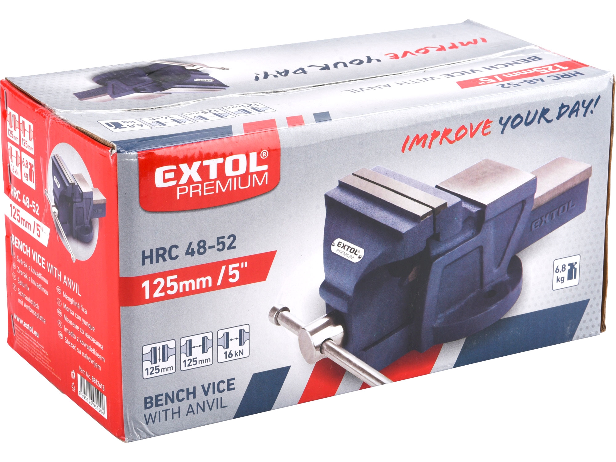 Extol premium 8812613 svěrák s kovadlinou 125mm
