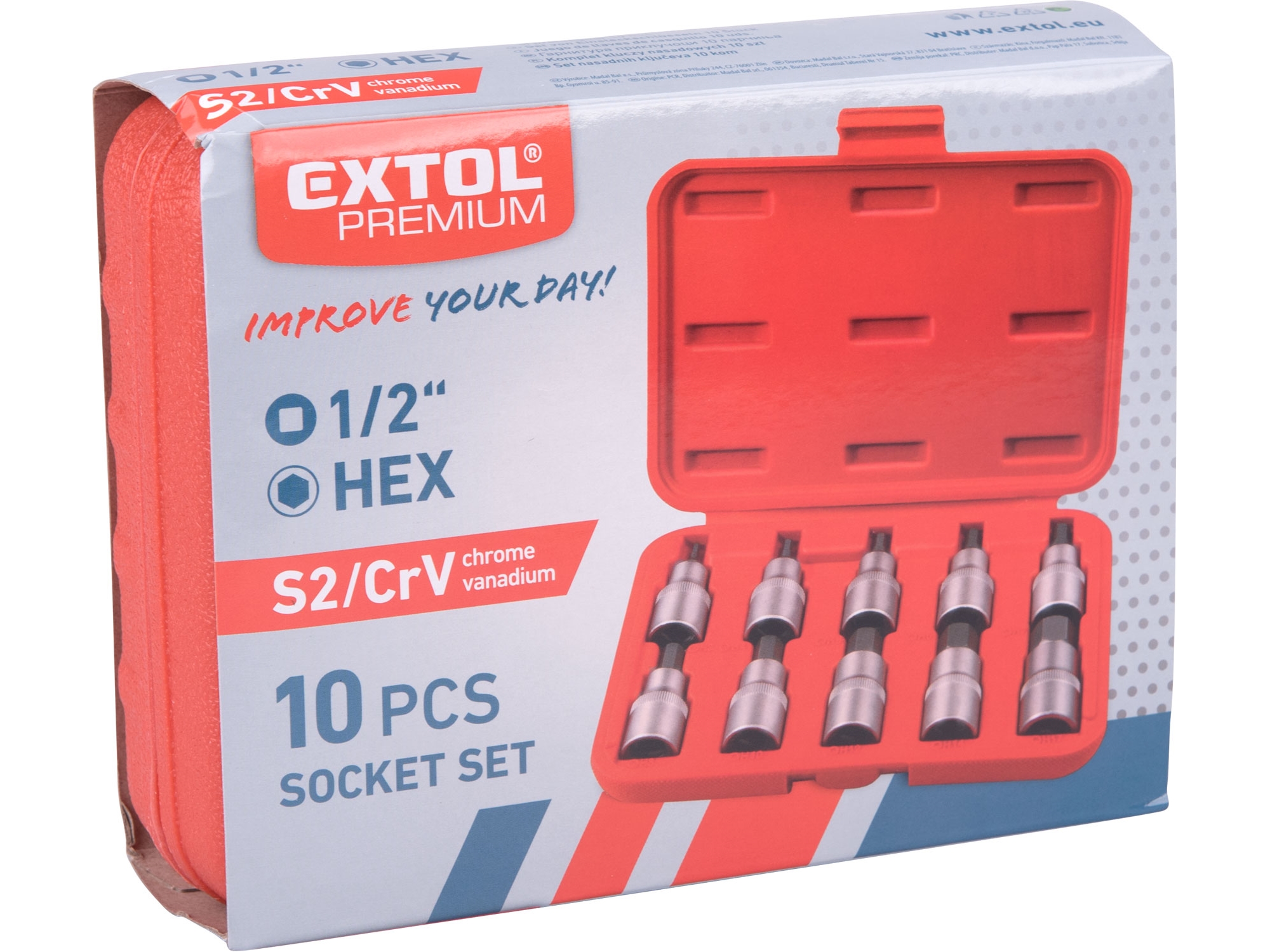 EXTOL Gola ořechy imbus 1/ 2 sada 10 kusů H3-H17 8818120