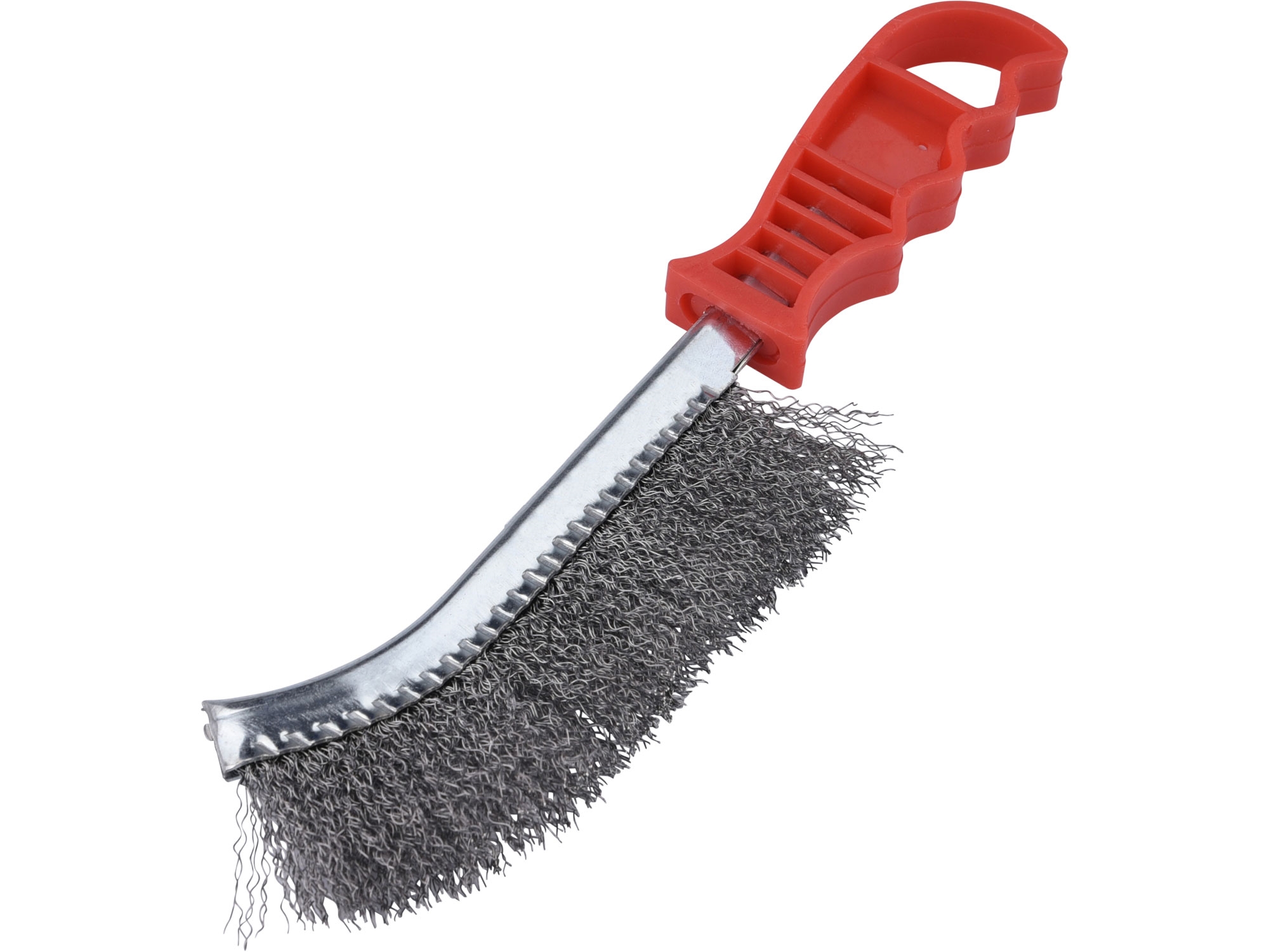 EXTOL CRAFT kartáč ocelový, plastová rukojeť, 240mm, vlnitý drát S 0,5mm, Fe