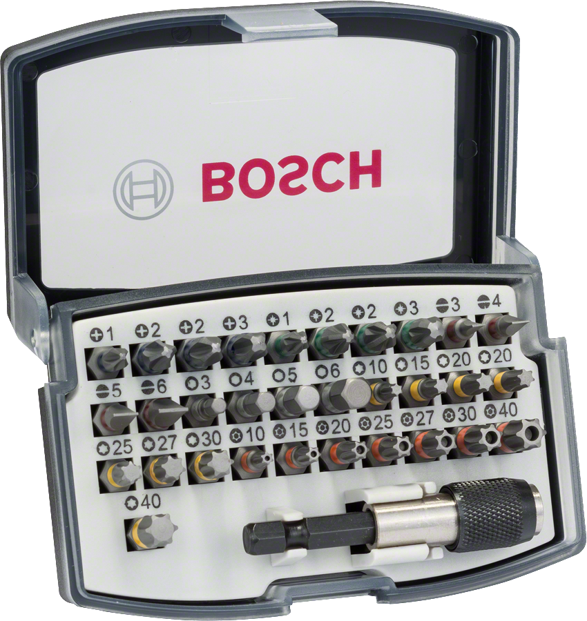 Sada bitů s barevným značením (32ks) Bosch