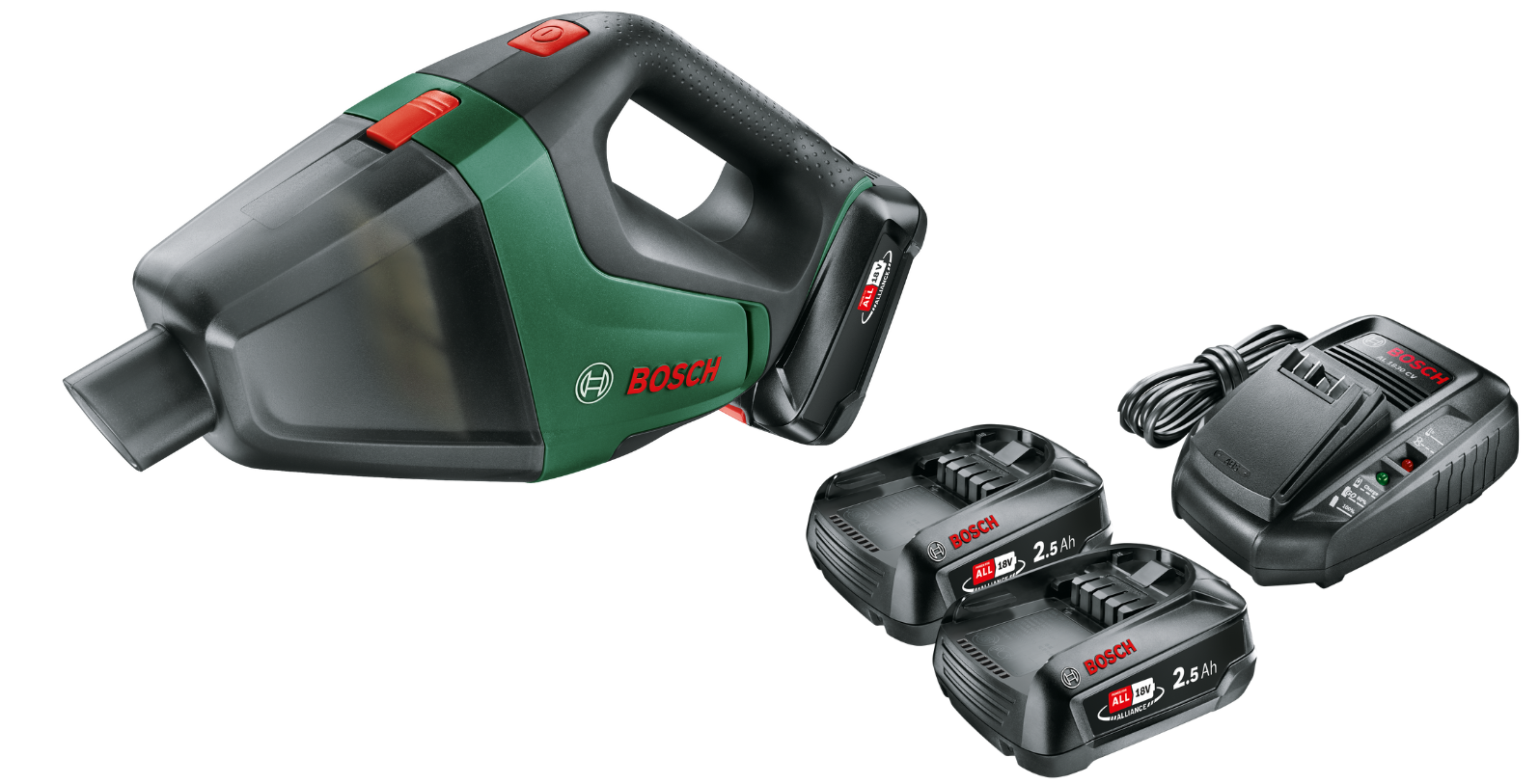 Bosch UniversalVac 18 0.603.3B9.102 Dostupné varianty: Aku vysavač Bosch UniversalVac 18V + 2×2,5 Ah + AL 1830 CV