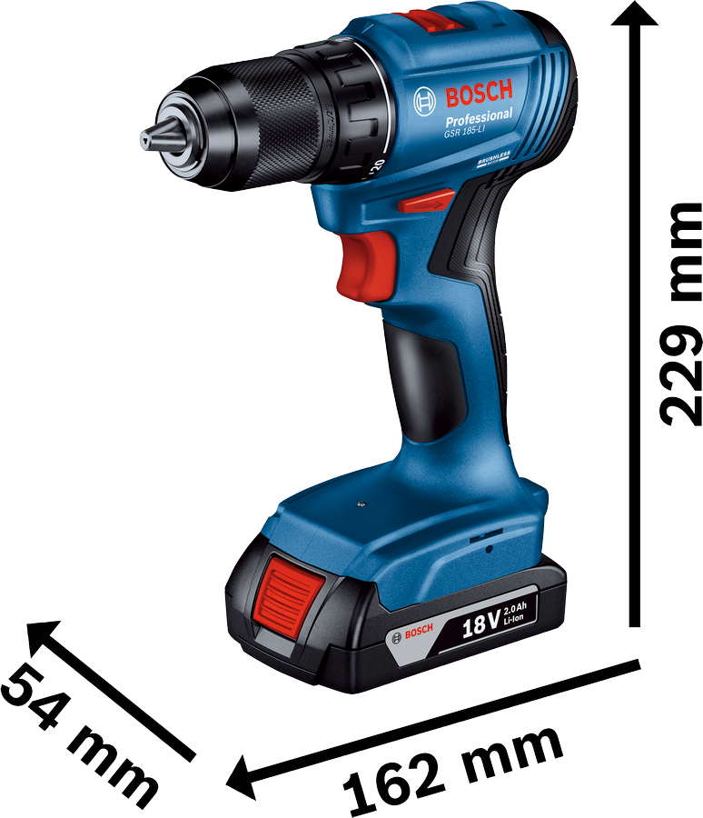Bosch GSR 185-LI Professional 0 601 9K3 000 (obrázek 3)