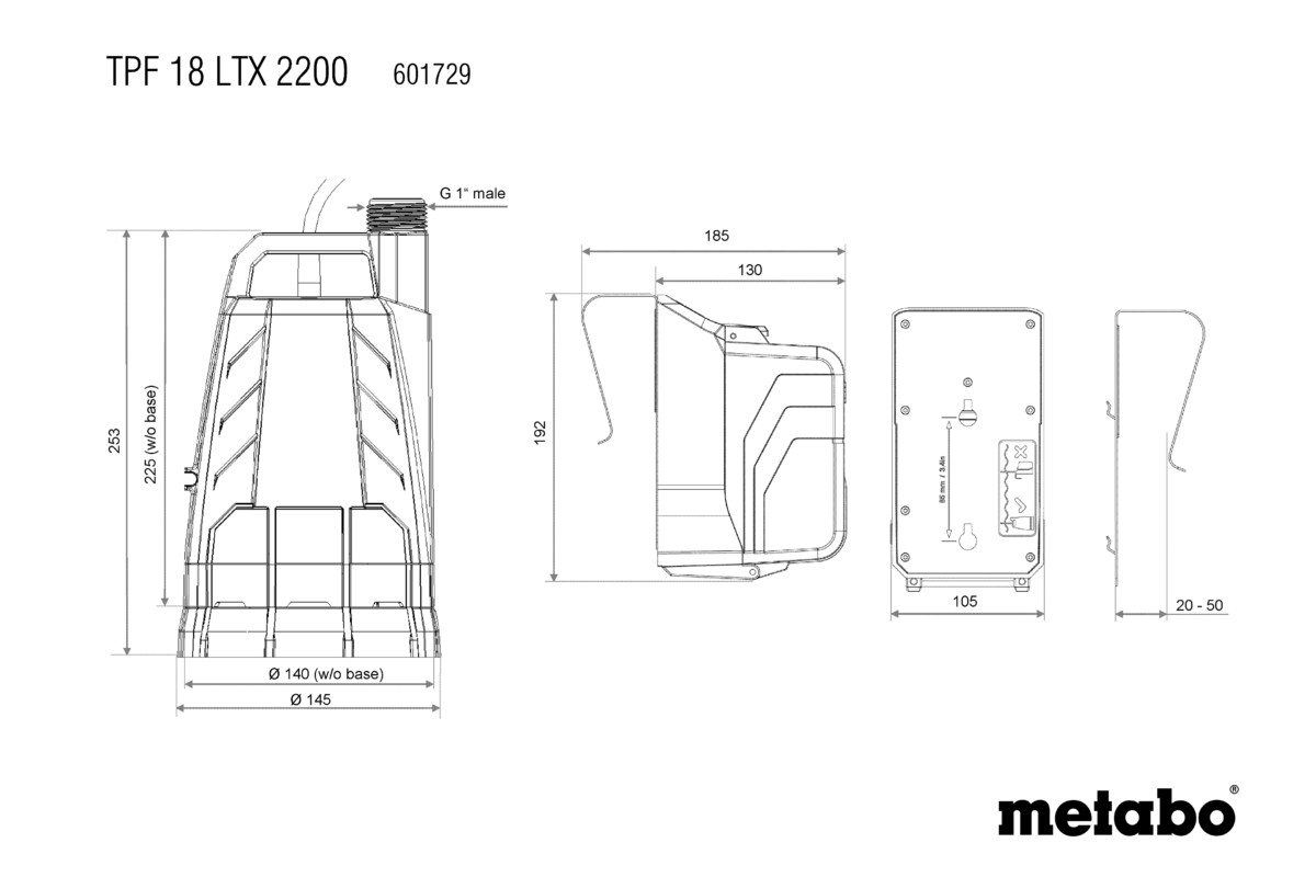 Metabo TPF 18 LTX 2200