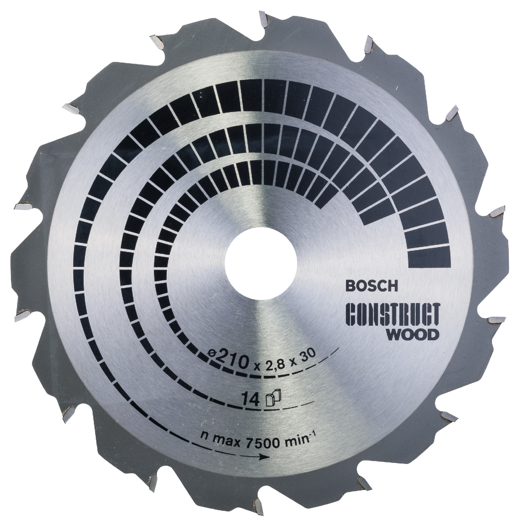 Pilový kotouč Bosch Construct Wood 210x30 mm/14z.