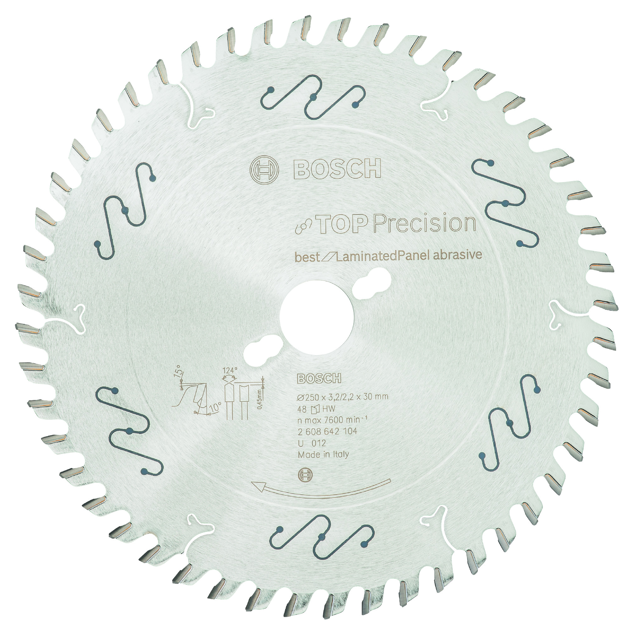 Pilový kotouč Bosch Top Precision Best for Laminated Panel Abrasive 250x30 mm Dostupné varianty: Pilový kotouč Bosch Top Precision Best for Laminated Panel Abrasive 250x30 mm/80z.