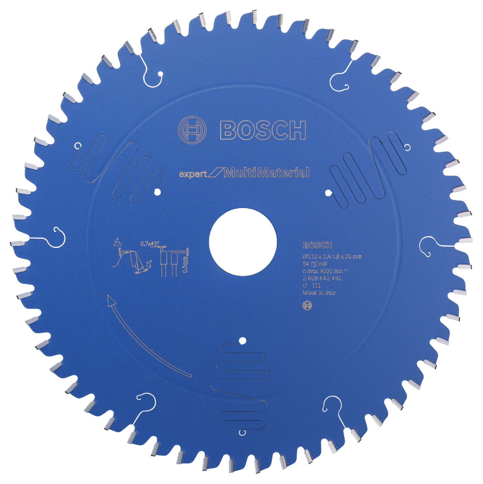 Pilový kotouč Bosch Expert for Multi Material 210x30 mm/54z.