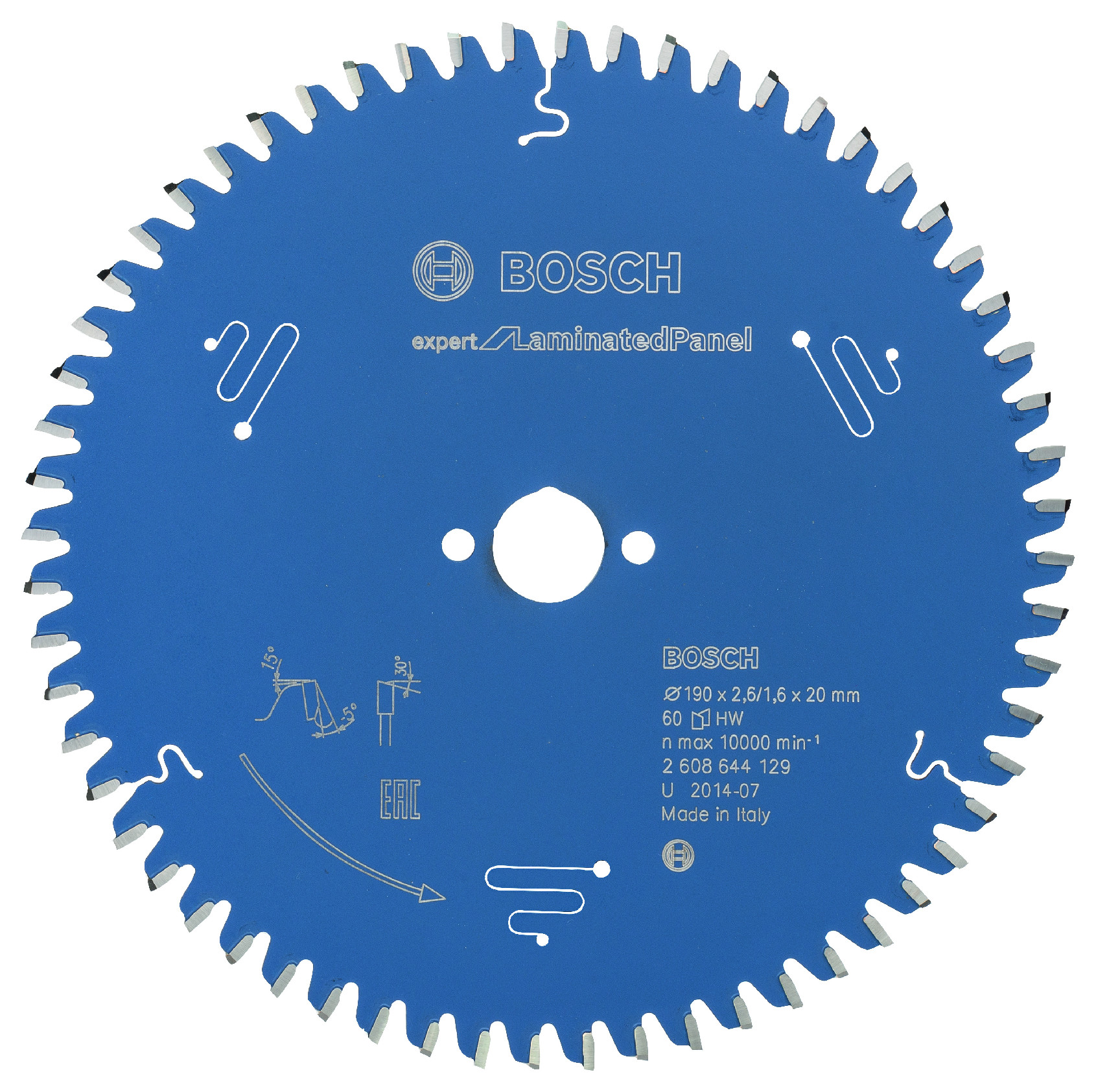 Pilový kotouč Bosch Expert for Laminated Panel 190x20 mm/60z.