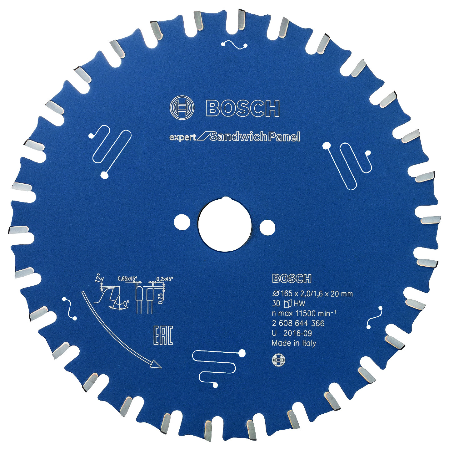 Pilový kotouč Bosch Expert for Sandwich Panel 165x20 mm/30z.