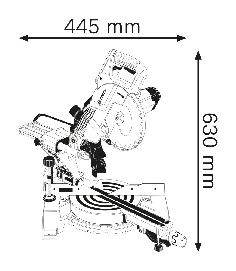 Bosch GCM 800 SJ 0.601.B19.000