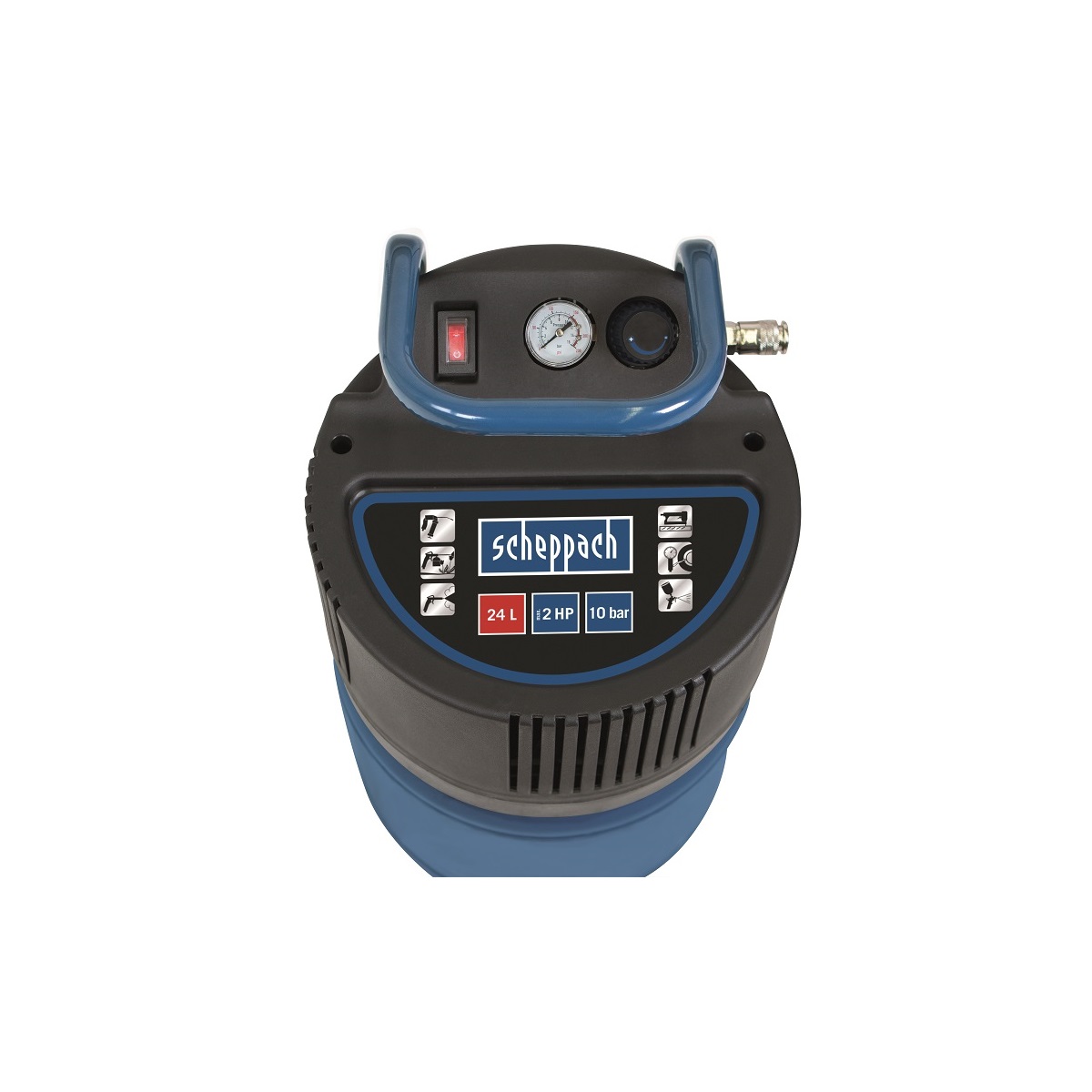 Bezolejový vertikální kompresor Scheppach HC 24 V