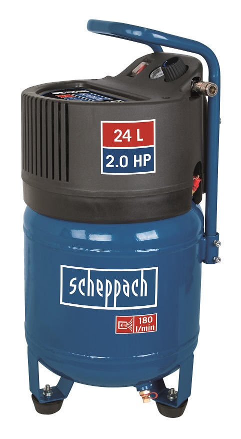 Bezolejový vertikální kompresor Scheppach HC 24 V