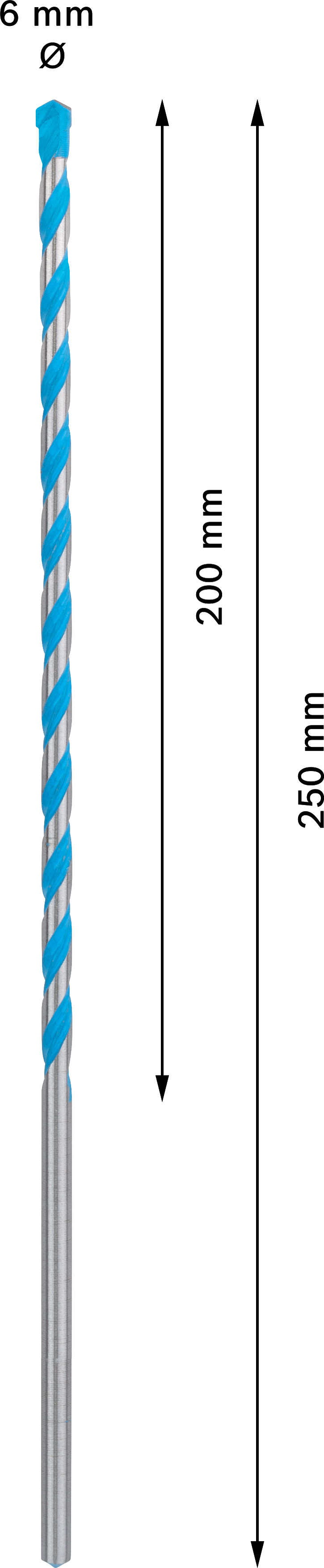 Víceúčelový vrták CYL-9 Bosch EXPERT MultiConstruction Dostupné varianty: Víceúčelový vrták CYL-9 Bosch EXPERT MultiConstruction 6,5x60x100 mm