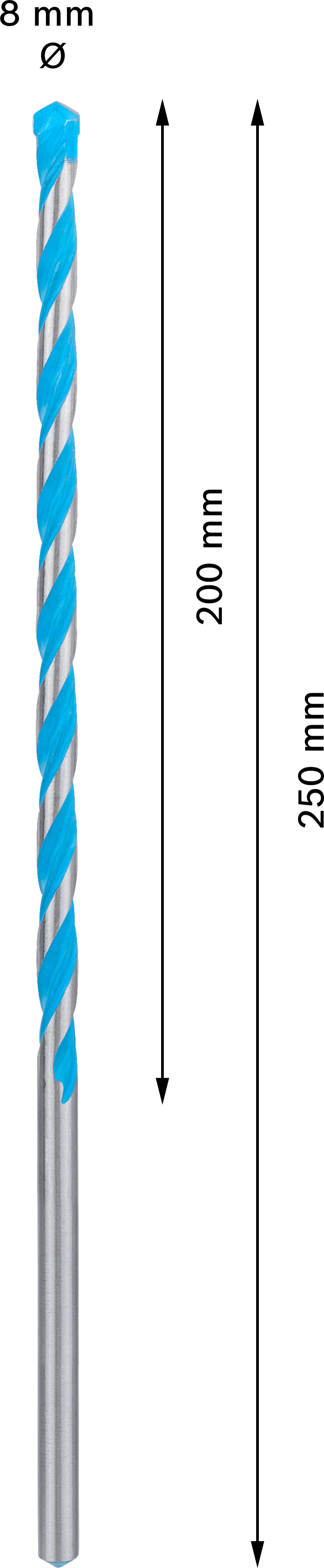 Víceúčelový vrták CYL-9 Bosch EXPERT MultiConstruction Dostupné varianty: Víceúčelový vrták CYL-9 Bosch EXPERT MultiConstruction 11x90x150 mm