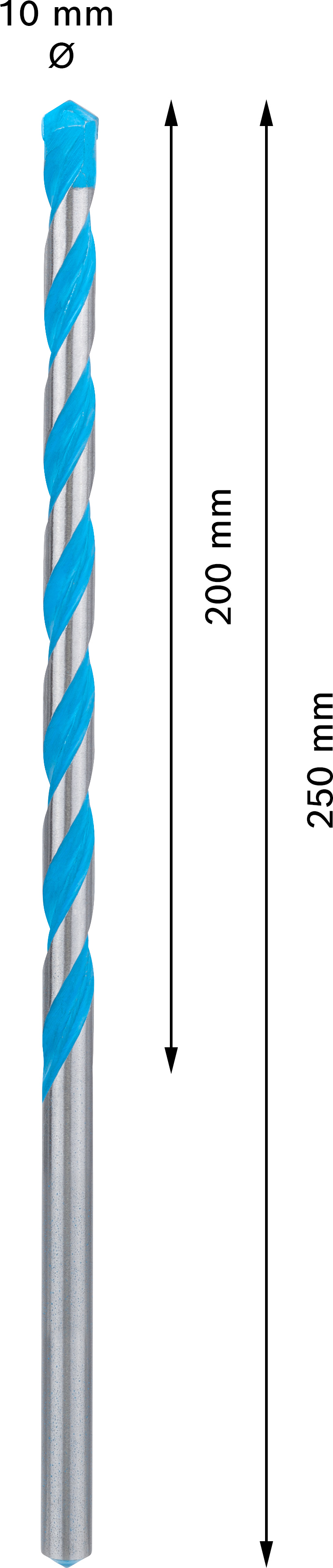 Víceúčelový vrták CYL-9 Bosch EXPERT MultiConstruction Dostupné varianty: Víceúčelový vrták CYL-9 Bosch EXPERT MultiConstruction 7x200x250 mm